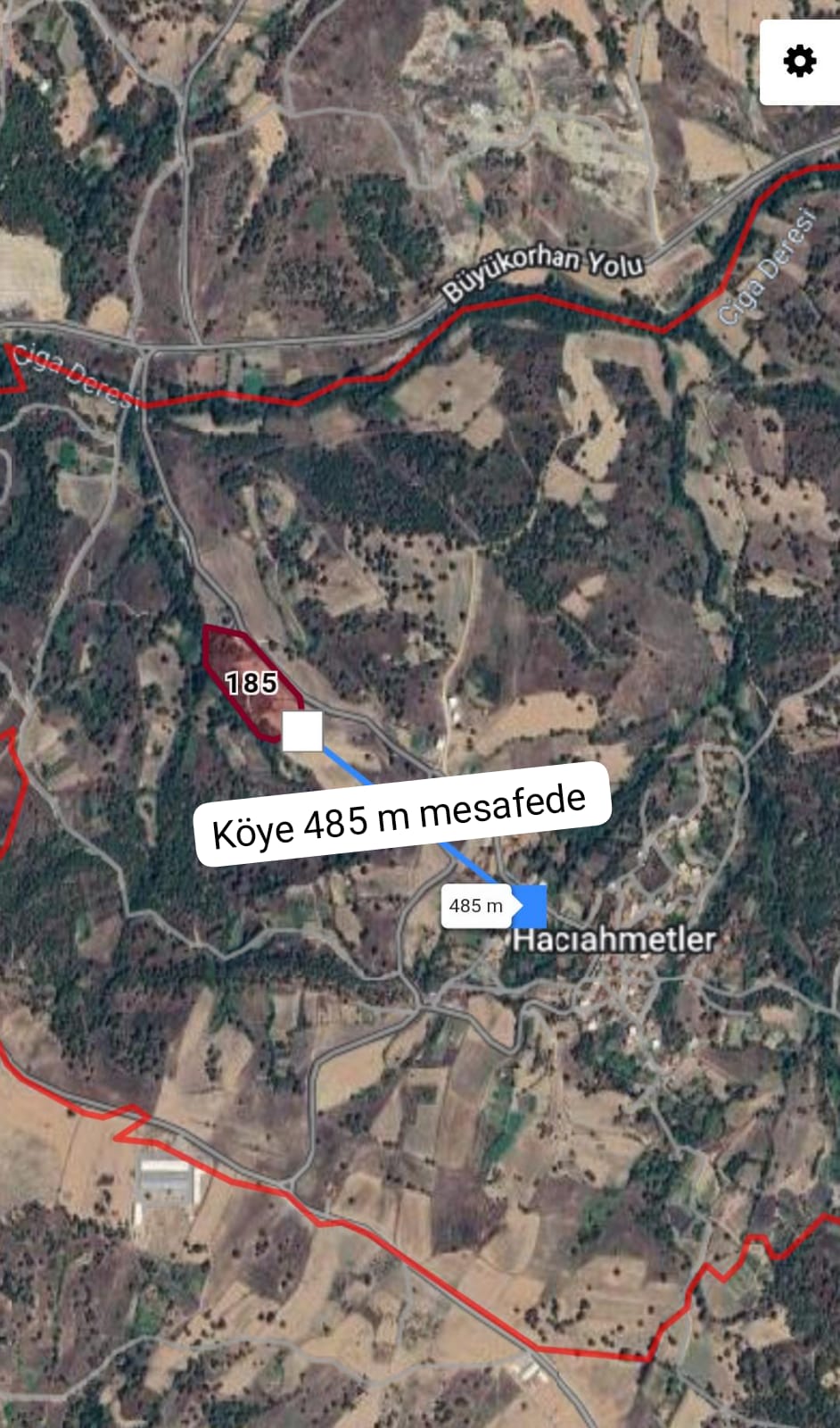 HACIAHMETLER MAHALLESİ KÖY GİRİŞİ KÖYE 250 mt MESAFEDE 18 DÖNÜM - BURSA BÜYÜKORHAN fotoğraf 3